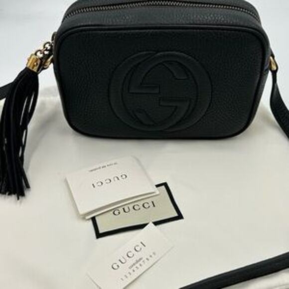 Women's Gucci Soho disco bag pebble calf leather made in Italy - Picture 15 of 15